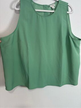 J. Crew Mint Green Sleeveless Shell Top